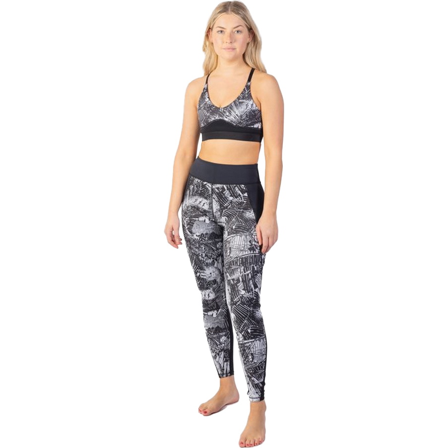 2025 Gul Sutiã Luna7 Sup Feminino La0303-c1 - Broken Palm / Preto